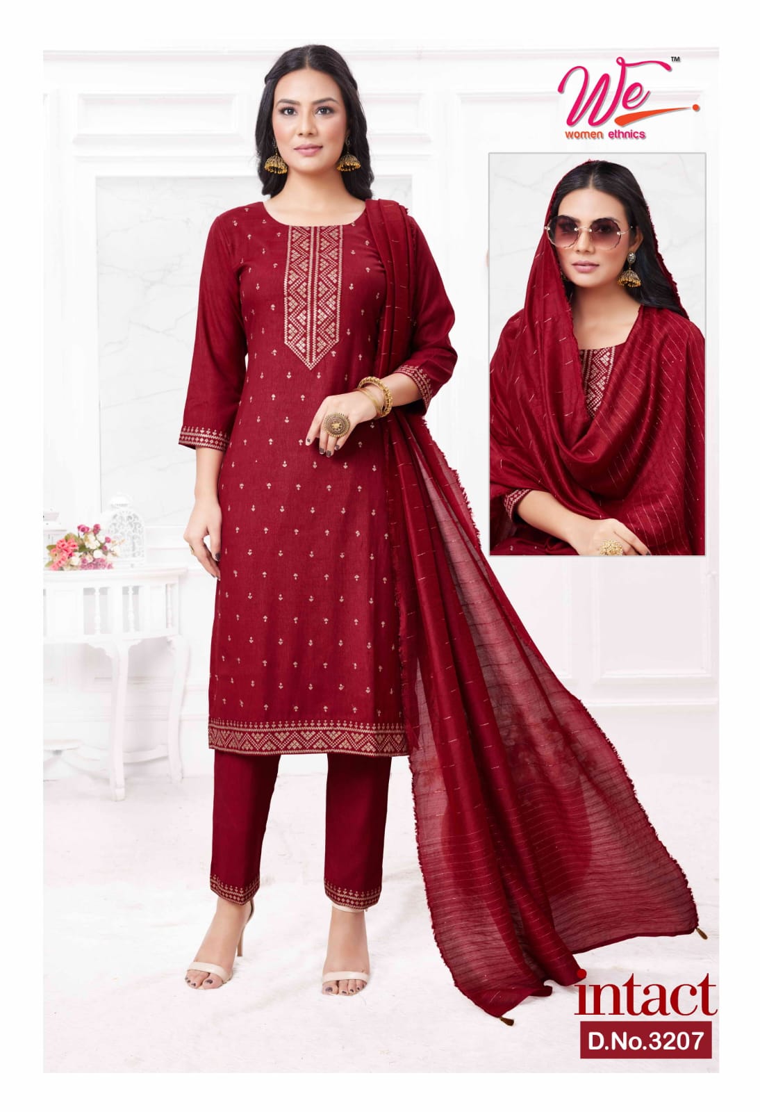 Wanna Intact Designer Rayon Readymade Suits Catalog
